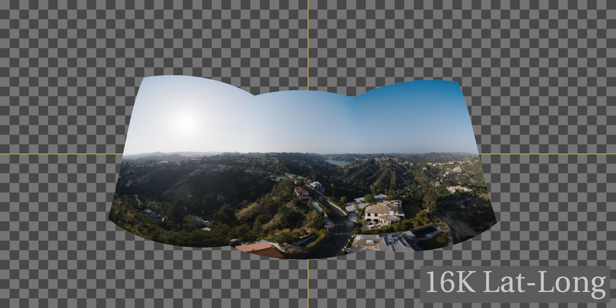 Lat-Long image in its processed state